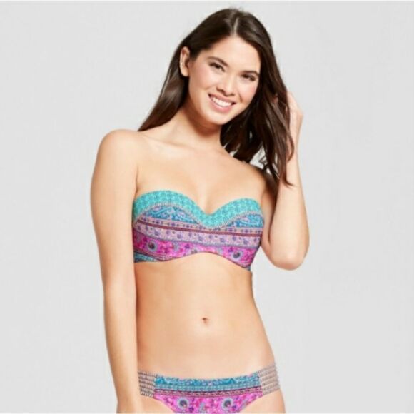 Boho Stripe Print Bikini from Shade & Shore - Picture 1 of 16